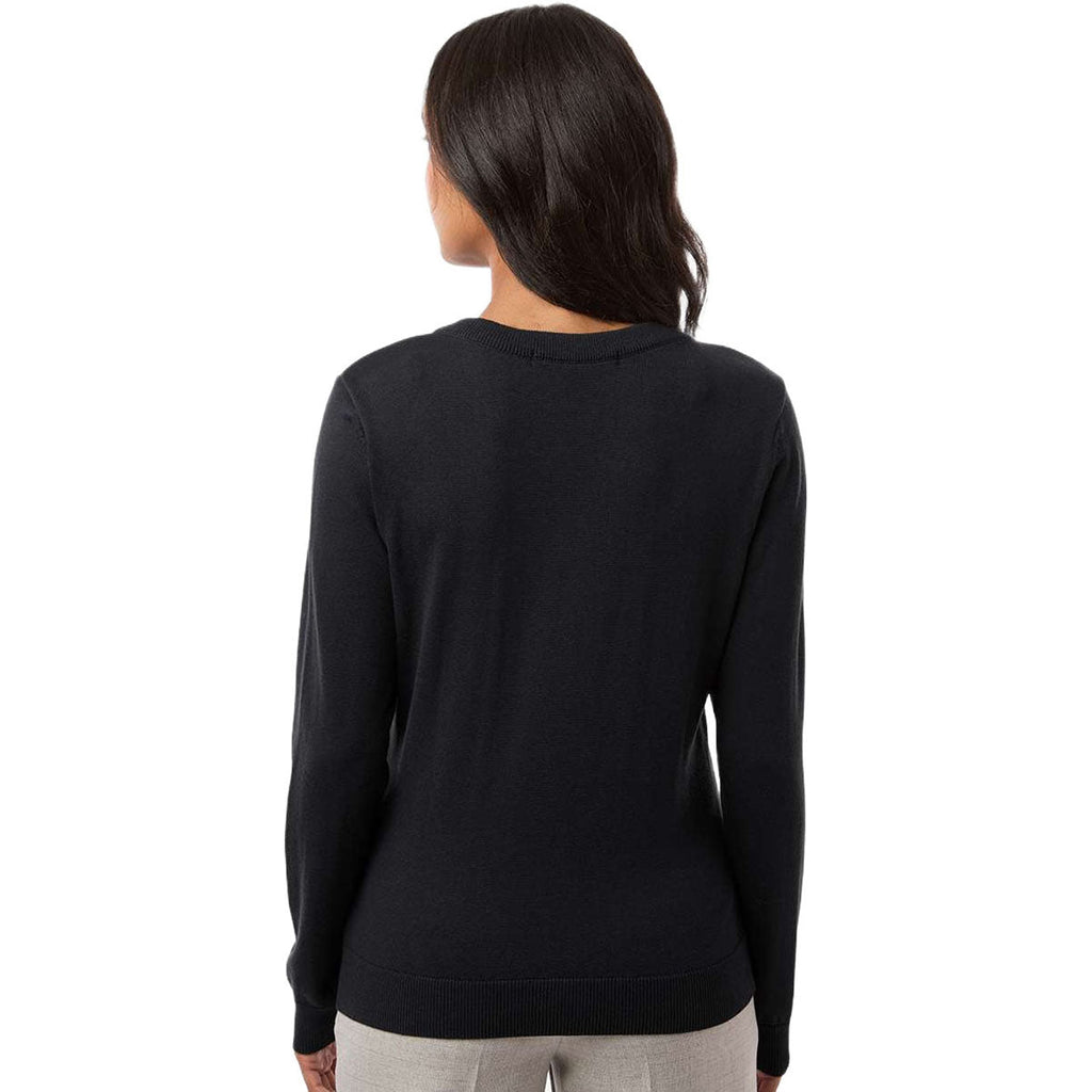 Devon & Jones Women's Black New Classics V-Neck Sweater