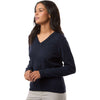 Devon & Jones Women's Navy New Classics V-Neck Sweater