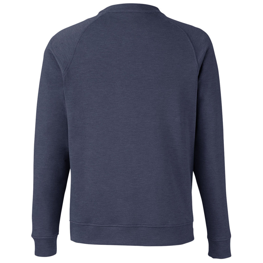 Devon & Jones Men's Navy Melange Charleston Pullover