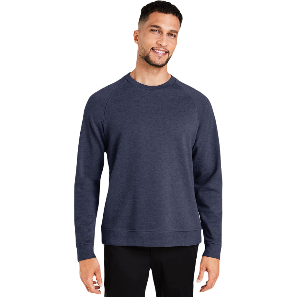 Devon & Jones Men's Navy Melange Charleston Pullover