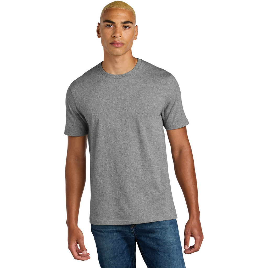 District Unisex Heathered Steel Perfect Weight Icon Tee