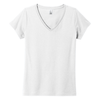 District Women's White The Concert Tee V-Neck