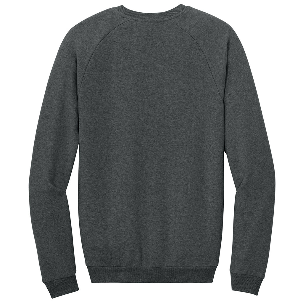 District Men's Heathered Charcoal Cloud Fleece Crew