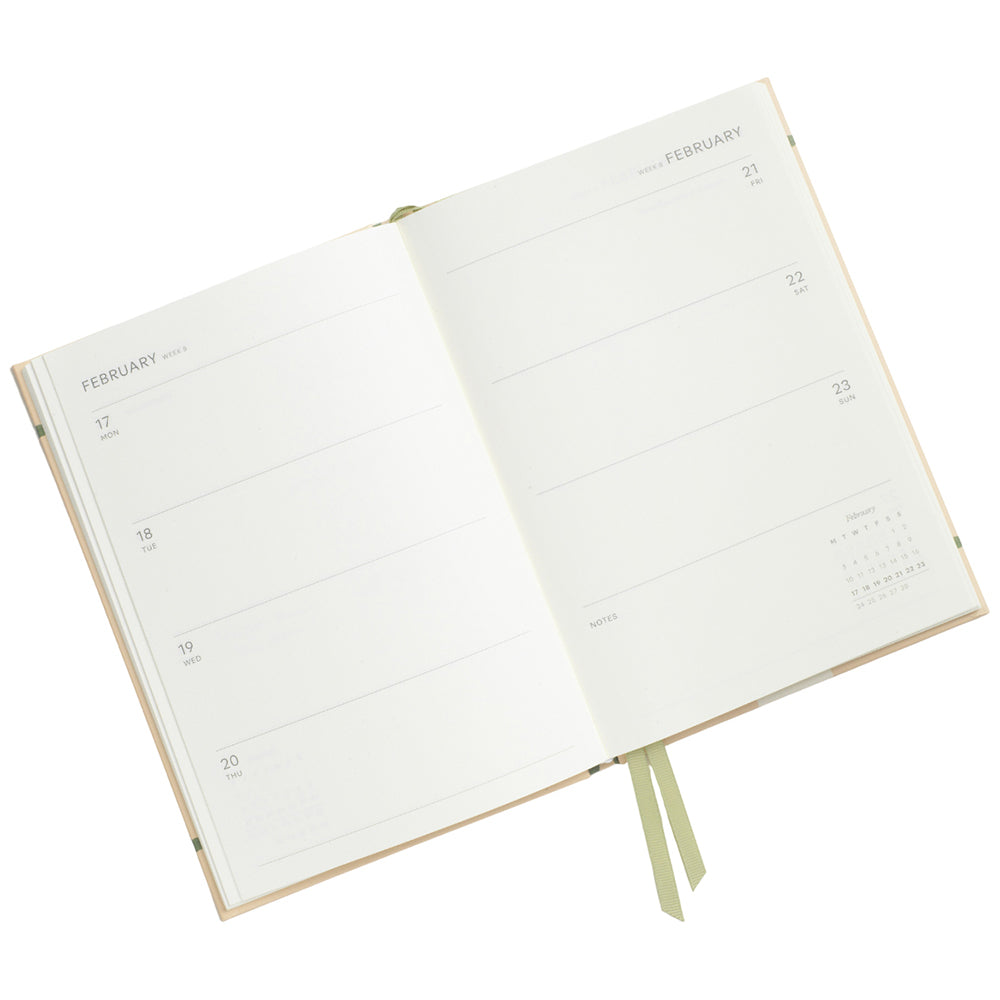 Papier Yellow Demi Calendar Year Planner