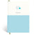 Papier Mid Blue Demi Lined Notebook