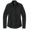 Eddie Bauer Women's Black Half Zip Microfleece Jacket