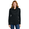 Eddie Bauer Women's Black Smooth Mid Layer Fleece Full-Zip