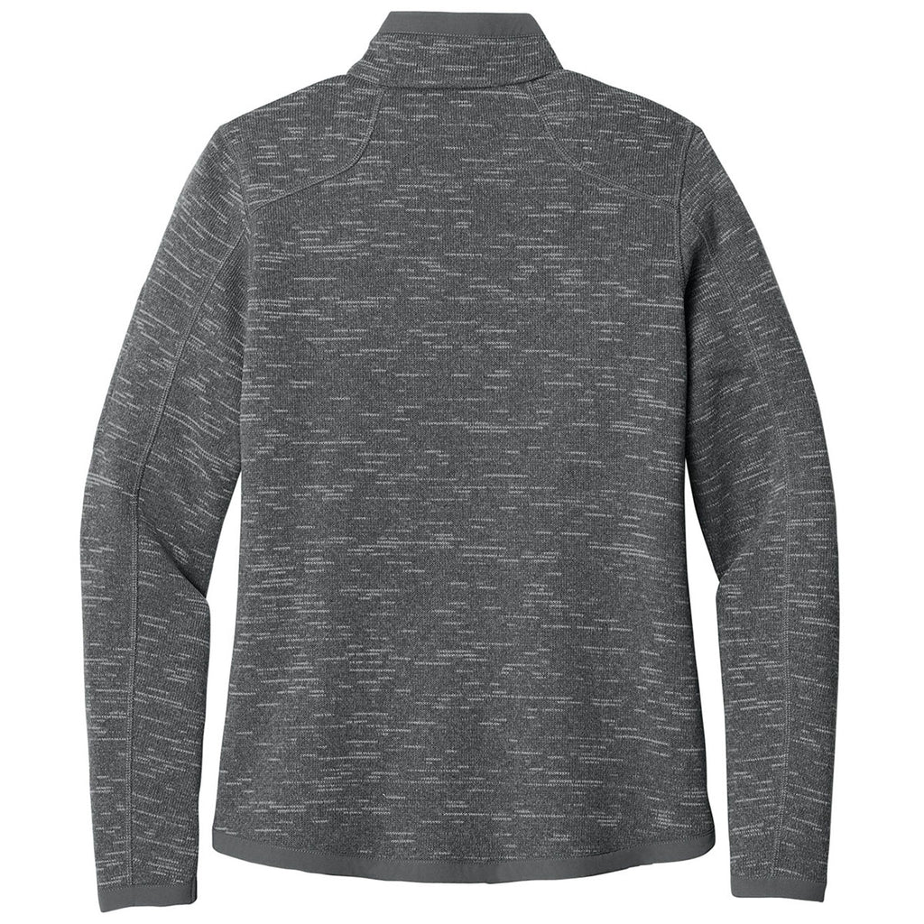 Eddie Bauer Women's Dark Grey Heather Sweater Fleece Full Zip
