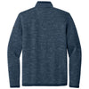 Eddie Bauer Men's River Blue Heather Sweater Fleece Quarter Zip