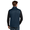 Eddie Bauer Men's River Blue Navy Smooth Mid Layer Fleece Vest