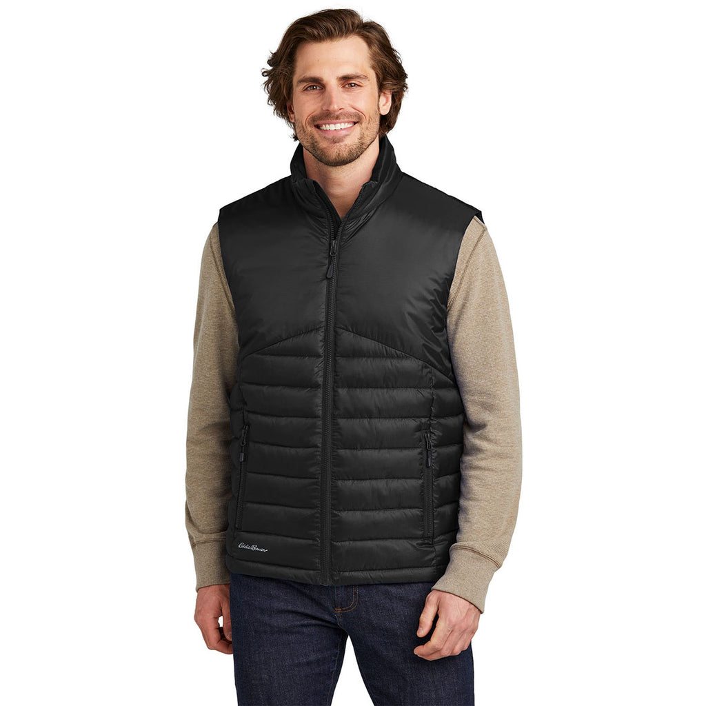 Eddie Bauer Men's Deep Black Quilted Vest