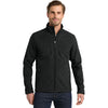 Eddie Bauer Men's Black Shaded Crosshatch Softshell Jacket