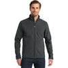 Eddie Bauer Men's Grey Shaded Crosshatch Softshell Jacket