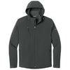 Eddie Bauer Men's Grey Steel Hooded Softshell Parka