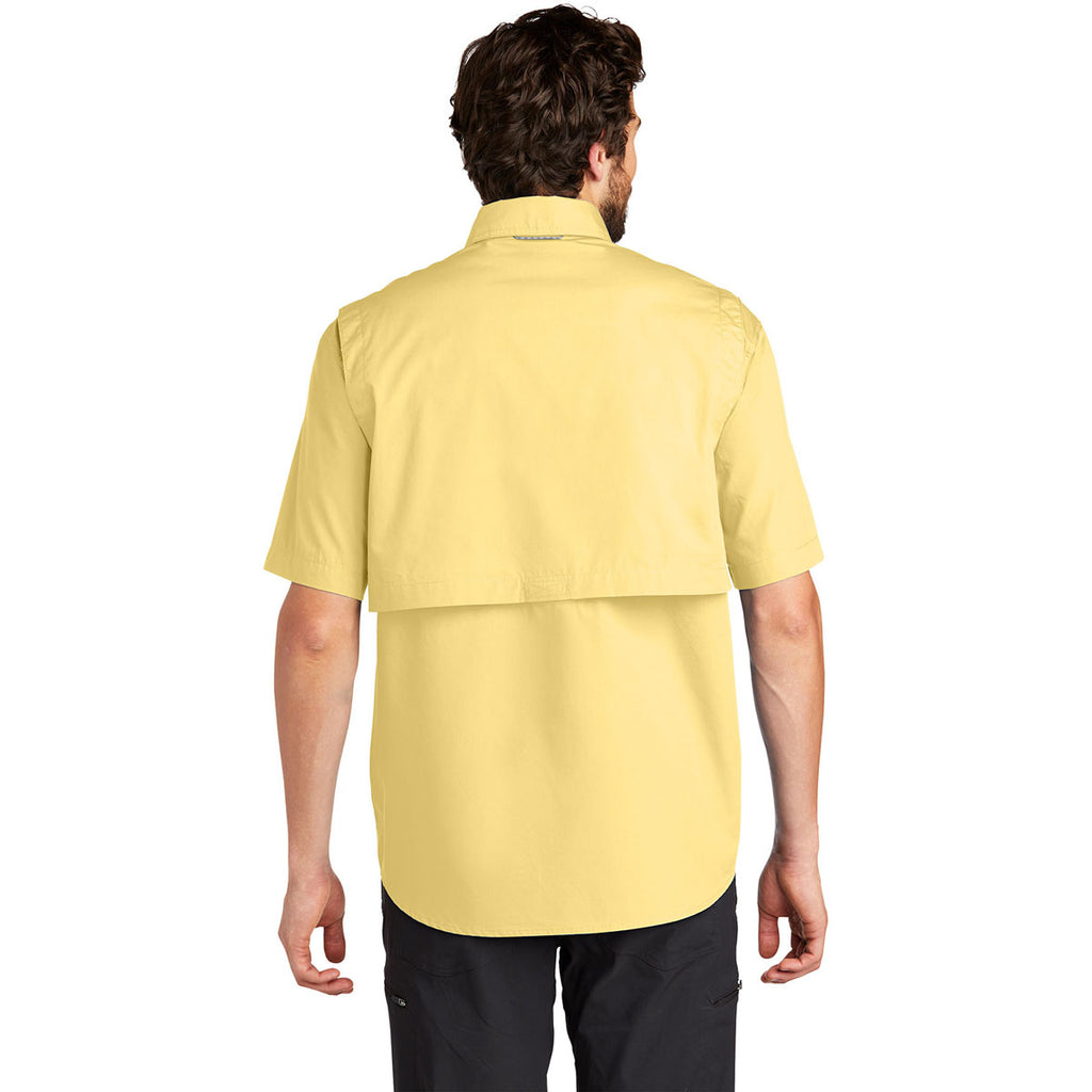 Eddie Bauer Men's Goldenrod Yellow S/S Fishing Shirt