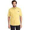 Eddie Bauer Men's Goldenrod Yellow S/S Fishing Shirt