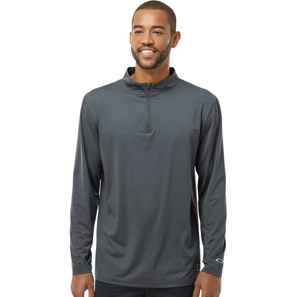 Oakley Men's Forged Iron Team Issue Podium Quarter-Zip Pullover