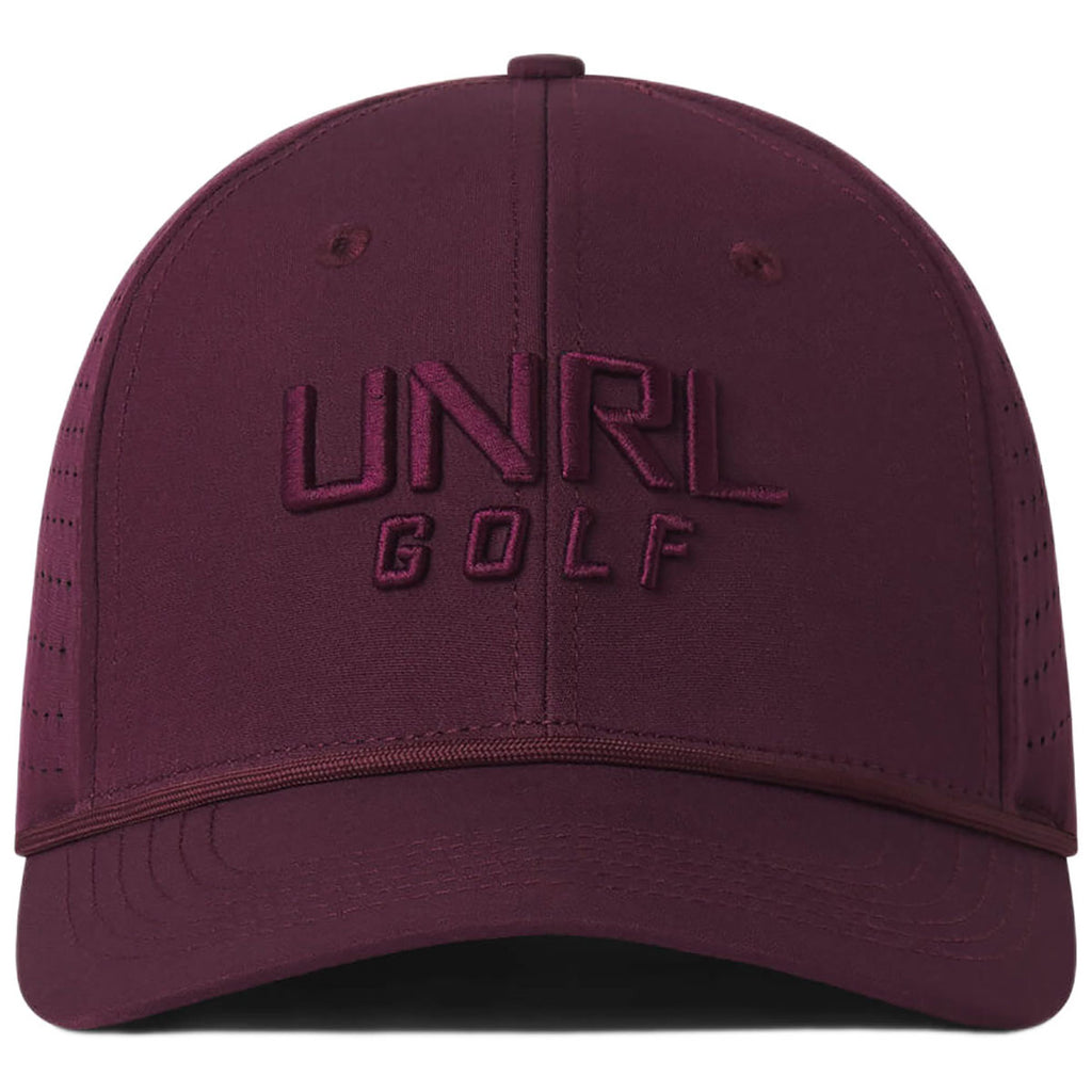 UNRL Cranberry Golf Primary Snapback - Mid-Pro