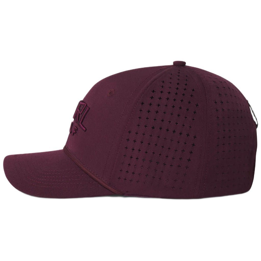 UNRL Cranberry Golf Primary Snapback - Mid-Pro
