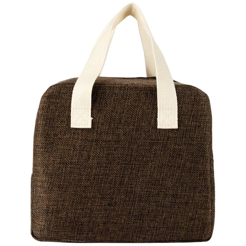 Logomark Brown Nika 6-Can Lunch Cooler