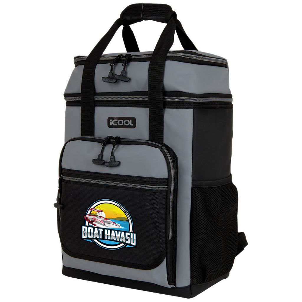 iCOOL Grey 24-Can Pinecrest Cooler Backpack