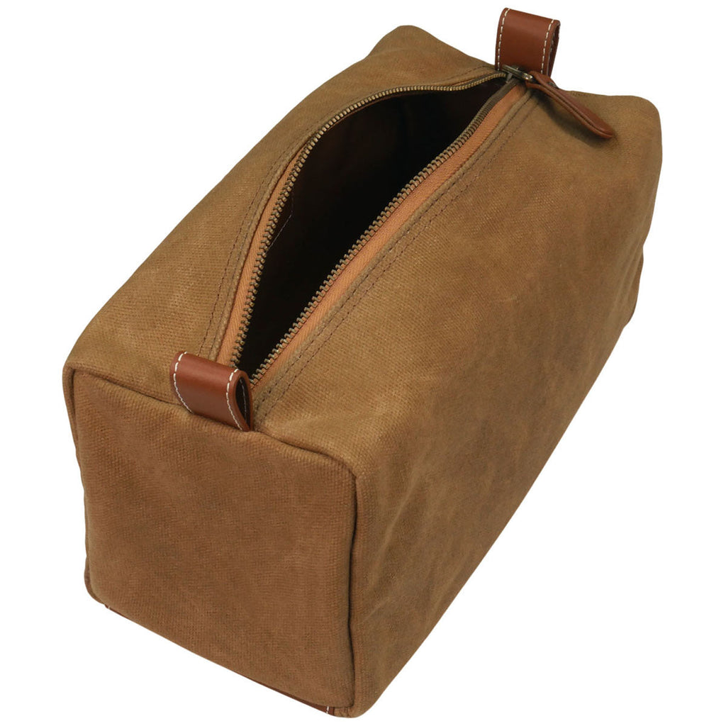 Heritage Gear Tan/Tan Waxed Canvas Dopp Kit
