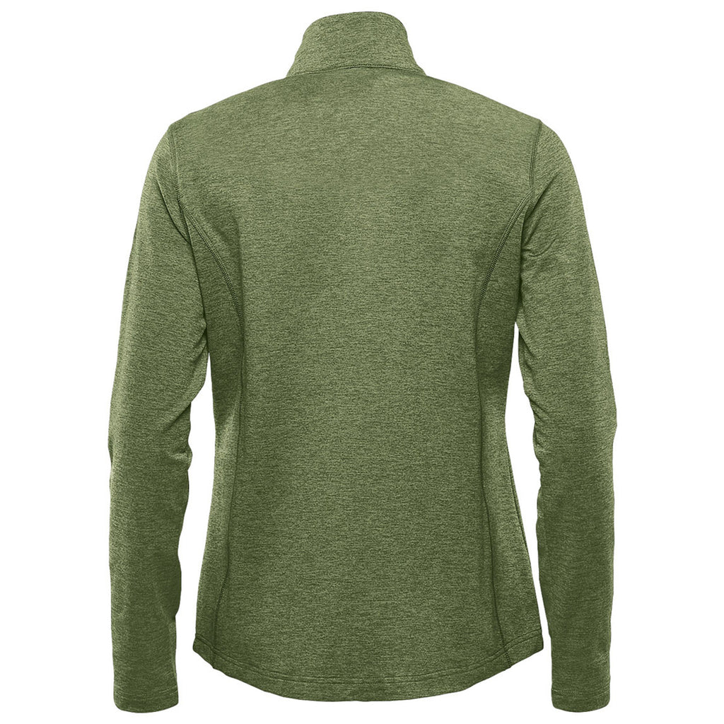 Stormtech Women's Sage Green Heather Treeline Performance 1/4 Zip Pullover