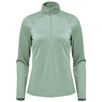 Stormtech Women's Ice Blue Heather Milano Quarter Zip Pullover