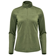 Stormtech Women's Sage Green Heather Milano Quarter Zip Pullover