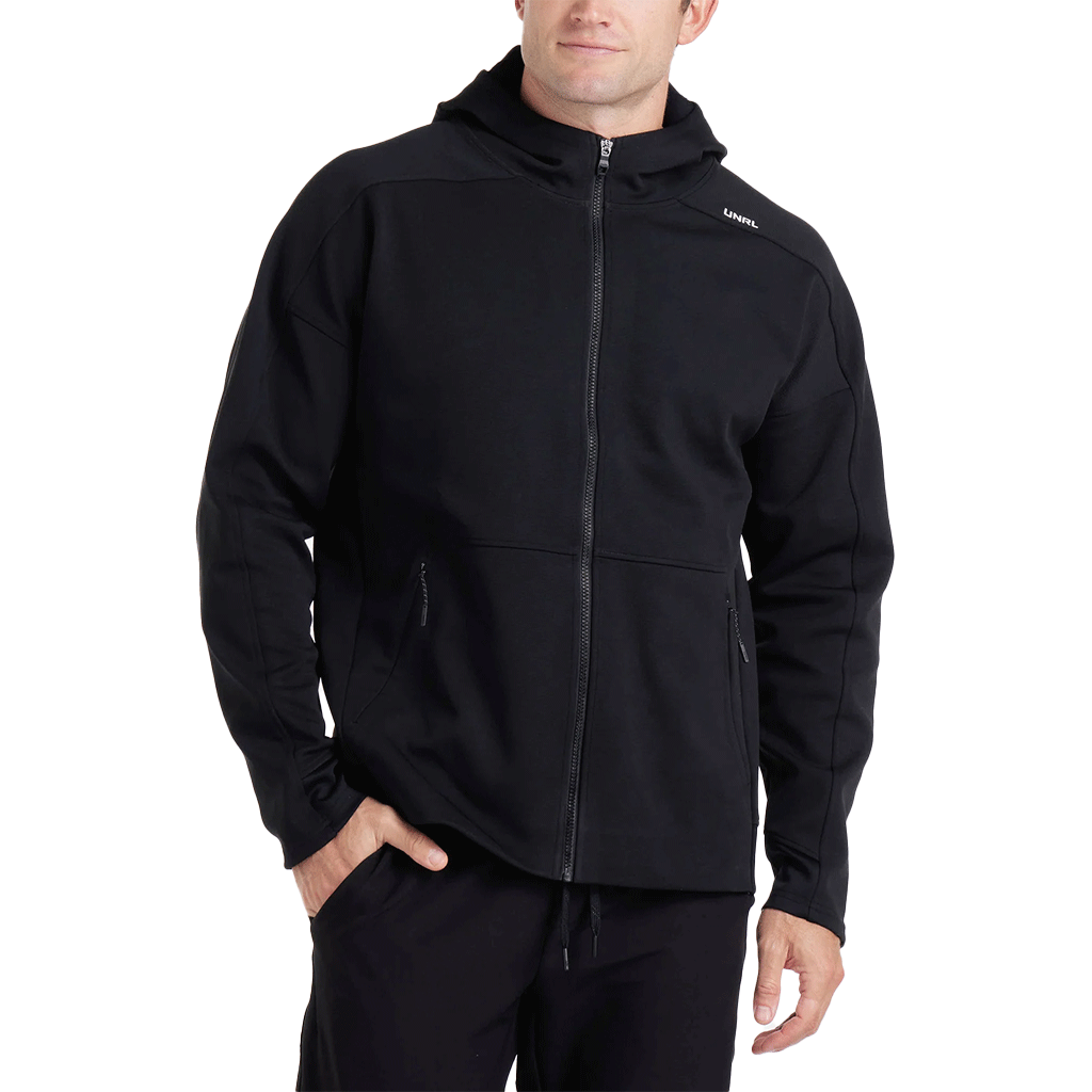 UNRL Men's Black Impact Full-Zip