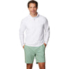 Johnnie-O Men's White Baird Performance 1/4 Zip Pullover