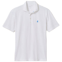 Johnnie-O Men's White Stevie Performance Mesh Polo