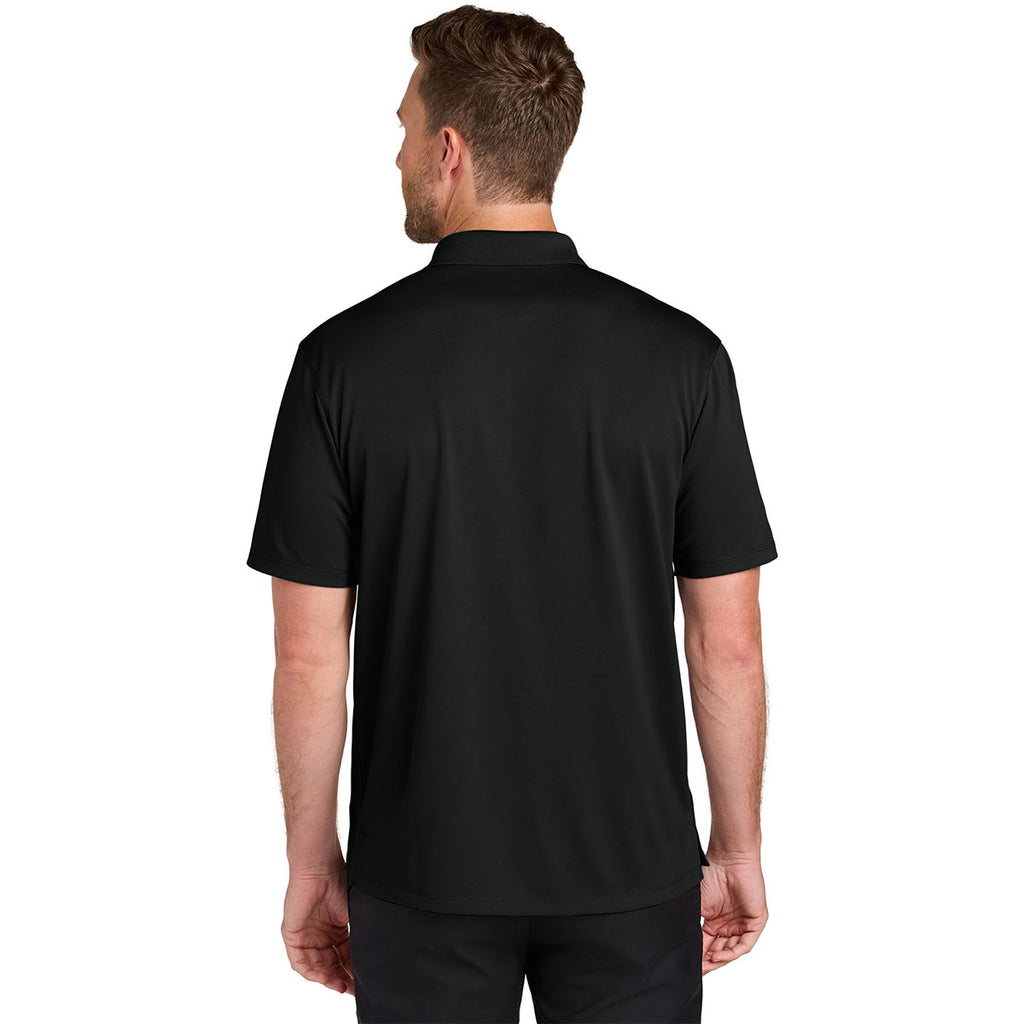 Port Authority Men's Deep Black Wearever Performance Pique Polo