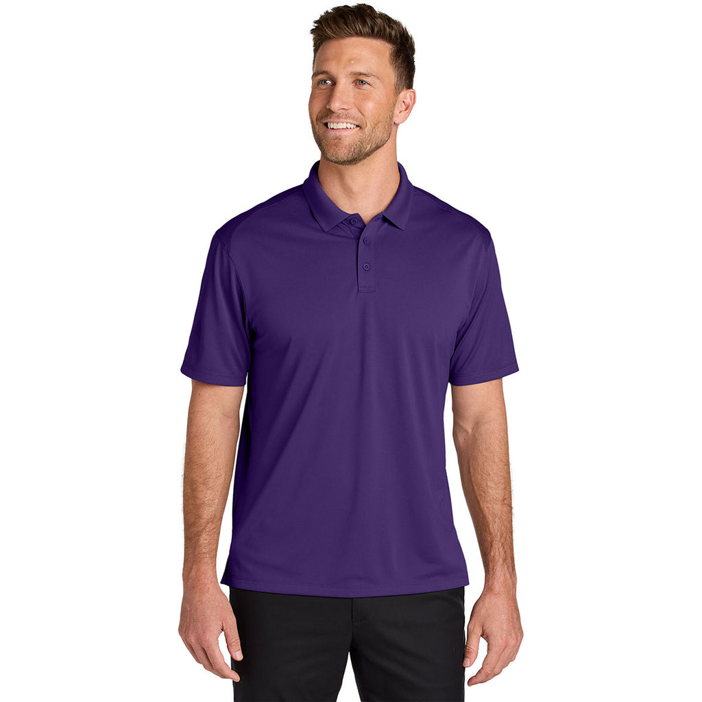 Port Authority Men's Prism Purple Wearever Performance Pique Polo