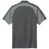 Port Authority Men's Storm Grey/Gusty Grey Wearever Performance Pique Colorblock Polo