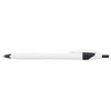 Bullet White w/Black Trim Cougar Retractable Ballpoint Pen