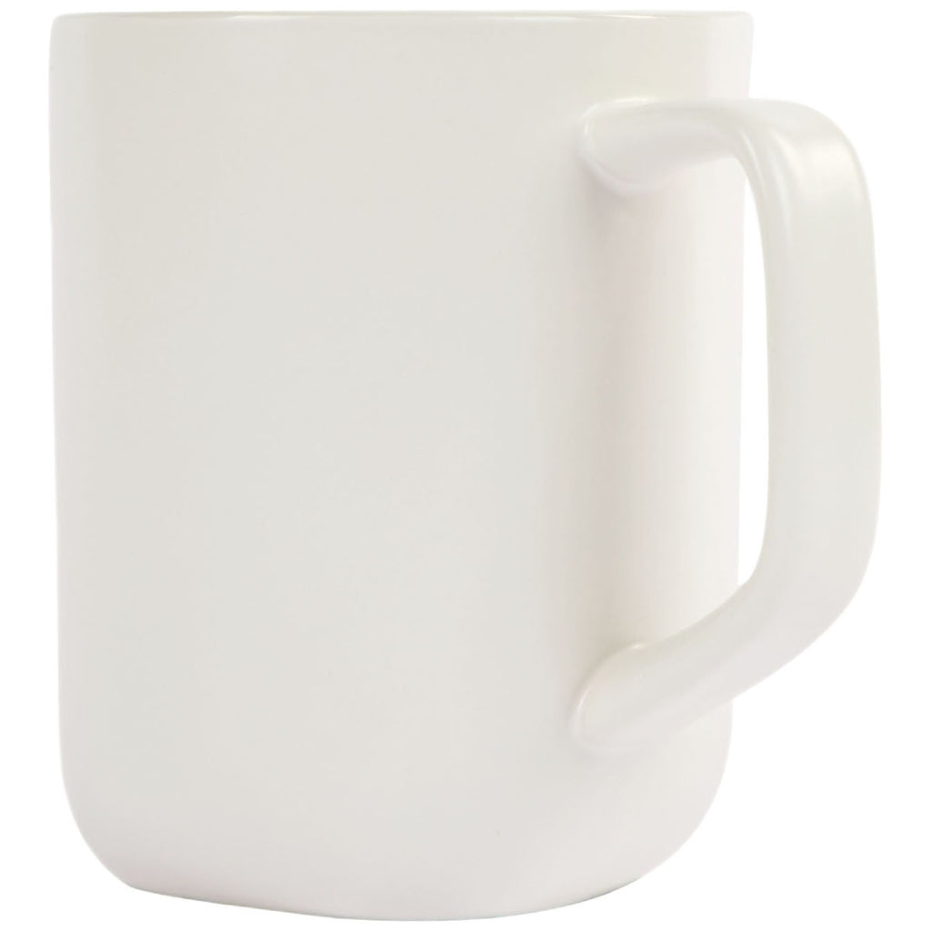 Logomark White Lisbon 18 oz. Recycled Ceramic Mug