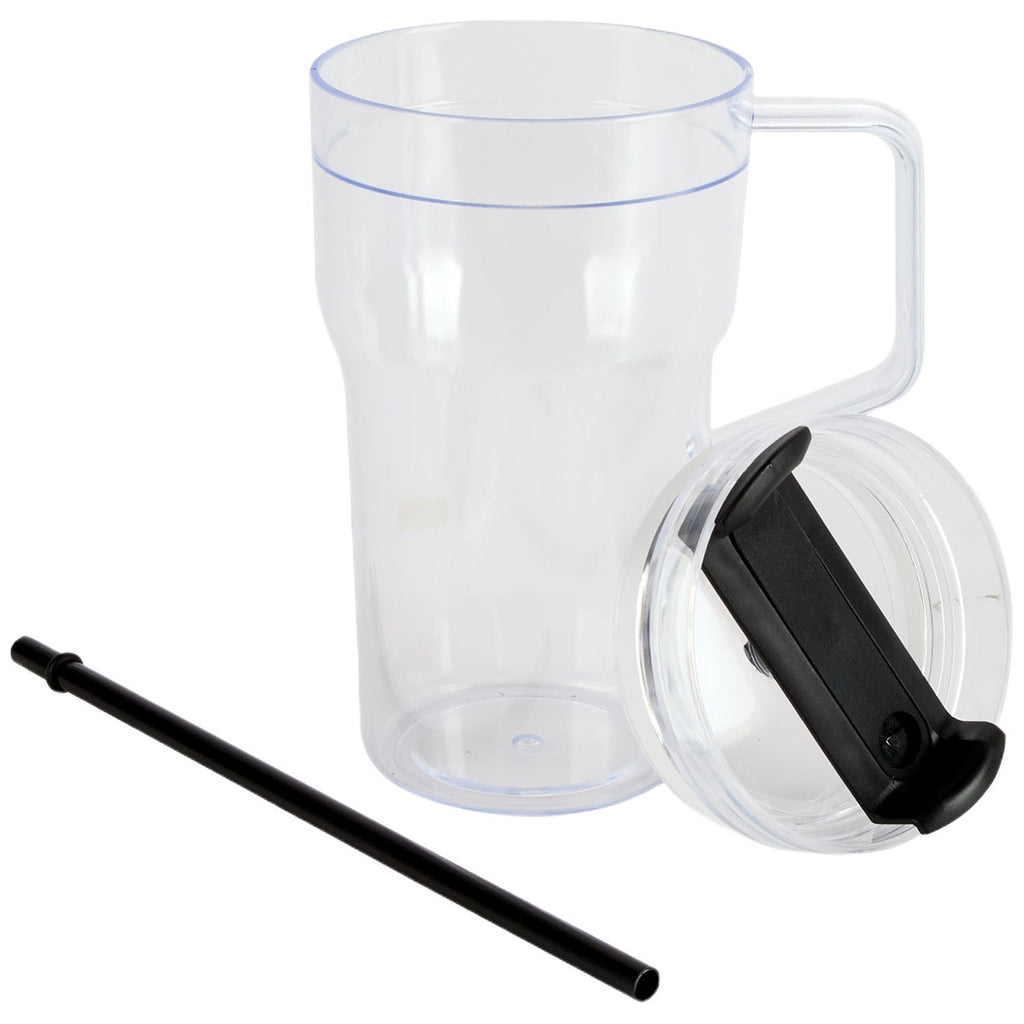 Logomark Black Elliott 20 oz. Clear AS Travel Mug