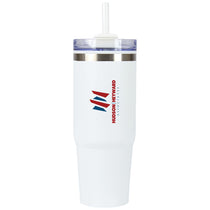 Logomark White Yesler 30 oz. Double Wall Steel/PP Liner Travel Tumbler