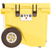 RovR Yellow RollR 45qt Wheeled Hard Cooler