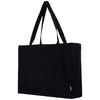 Logomark Black Juliette 10 oz. Recycled Cotton Shopper Tote