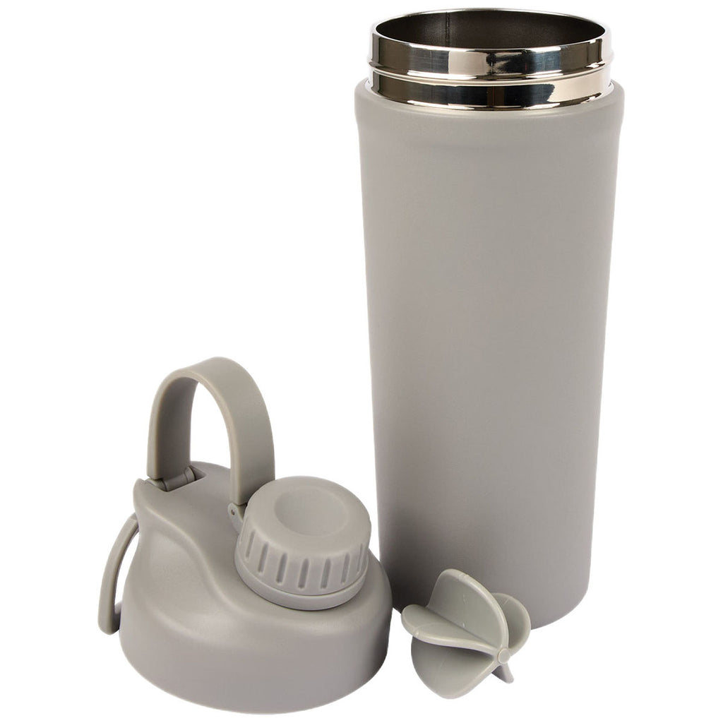 Logomark Grey Longden 26 oz. Double Wall, Stainless Steel Shaker Bottle