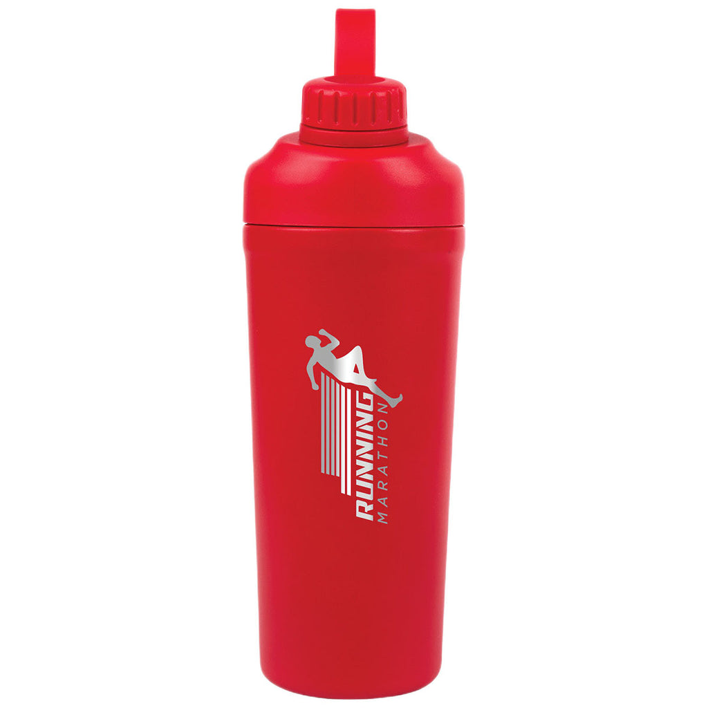 Logomark Red Longden 26 oz. Double Wall, Stainless Steel Shaker Bottle
