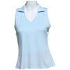 AndersonOrd Women's Sky Heather Gamer Sleeveless Polo