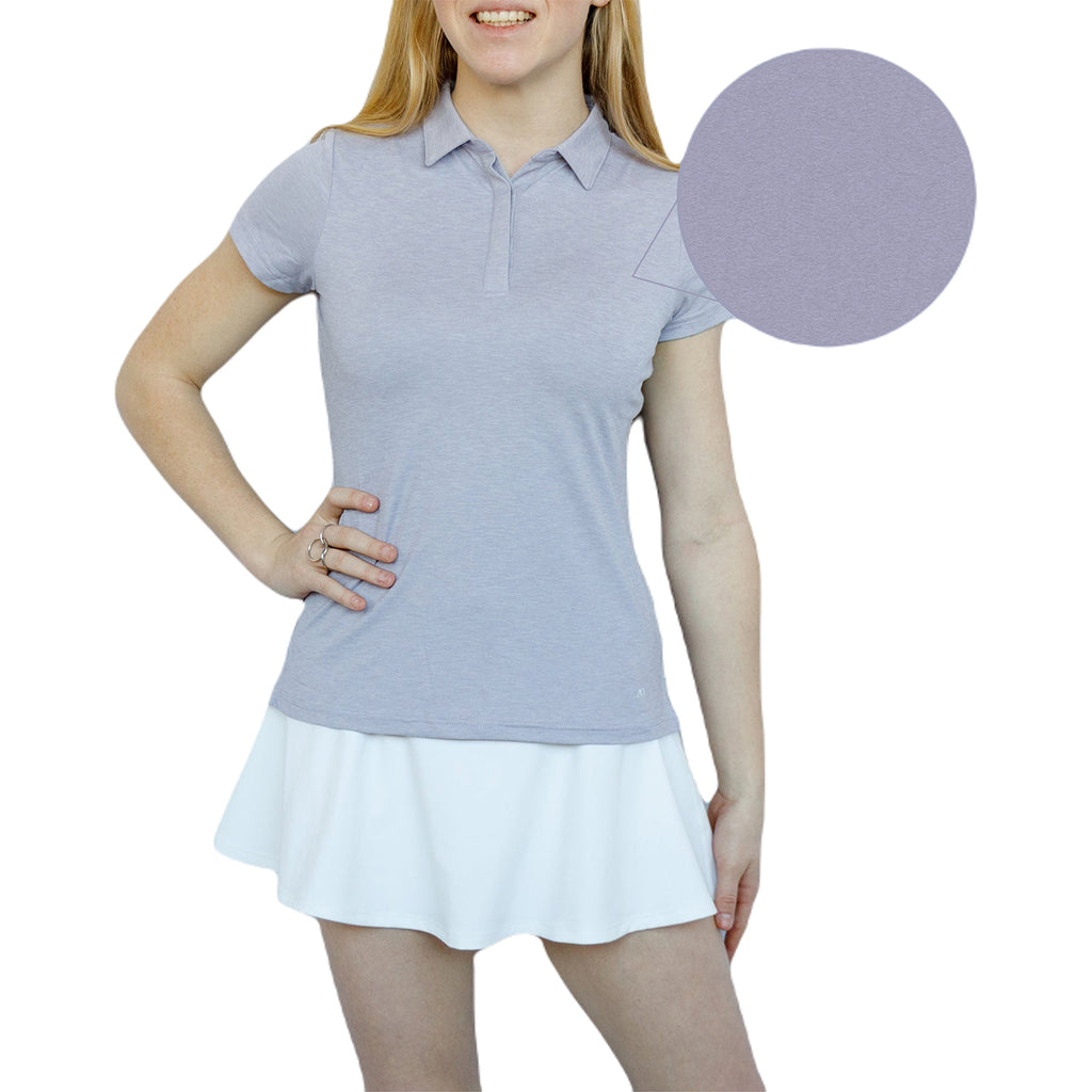 AndersonOrd Women's Lavender Heather Lassie Polo