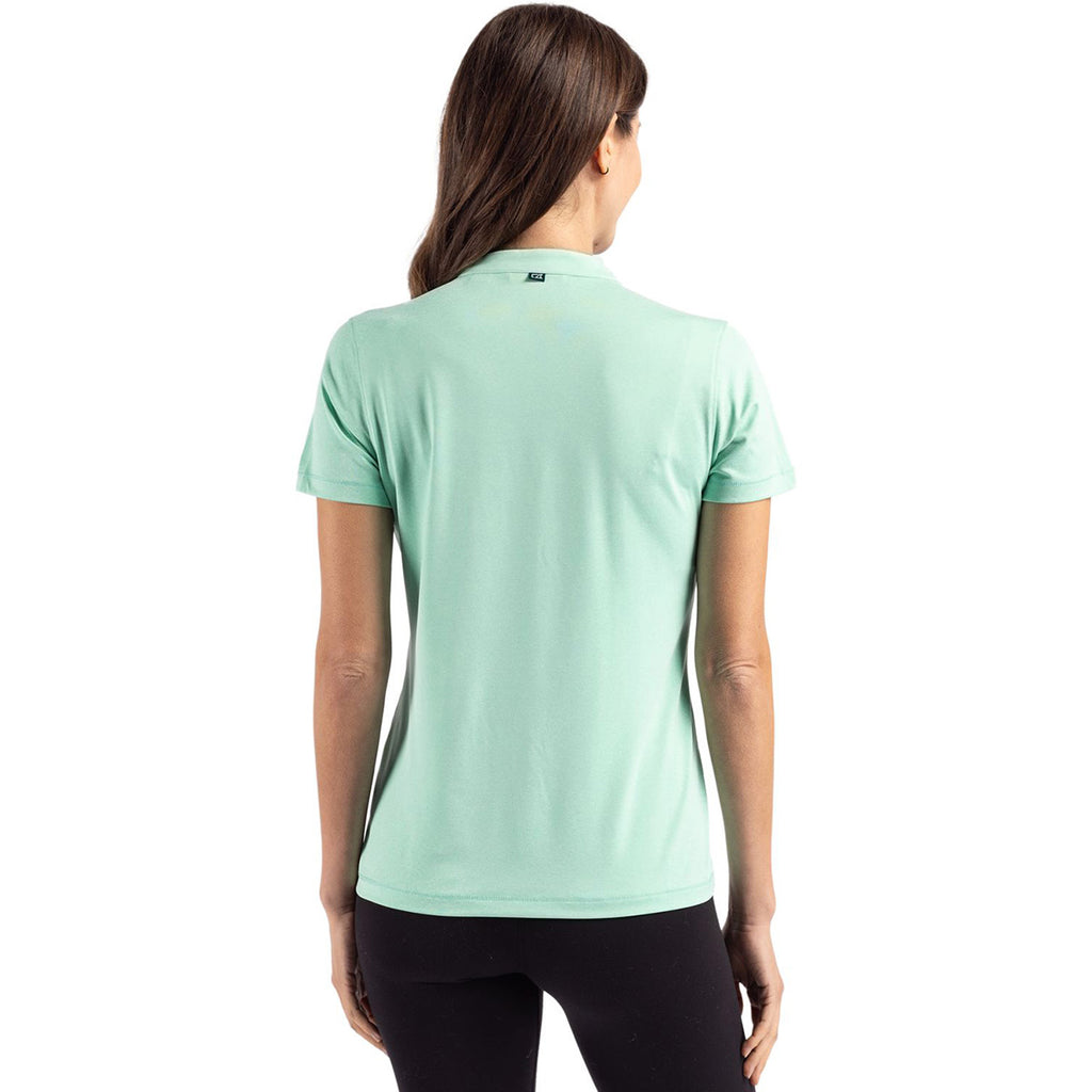 Cutter & Buck Women's Fresh Mint Heather Forge Heathered Stretch Blade Top