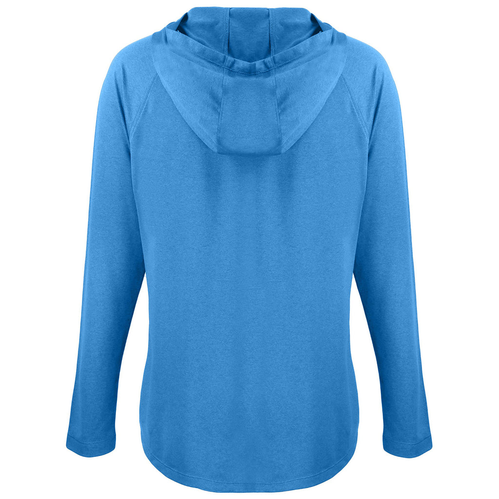 Cutter & Buck Women's Digital Coastline Epic Comfort Eco Recycled Hooded Shirt