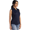 Cutter & Buck Women's Navy Blue Forge Eco Stretch Recycled Sleeveless Polo