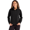 Cutter & Buck Women's Black Roam Epic Versatility Quarter Zip Pullover