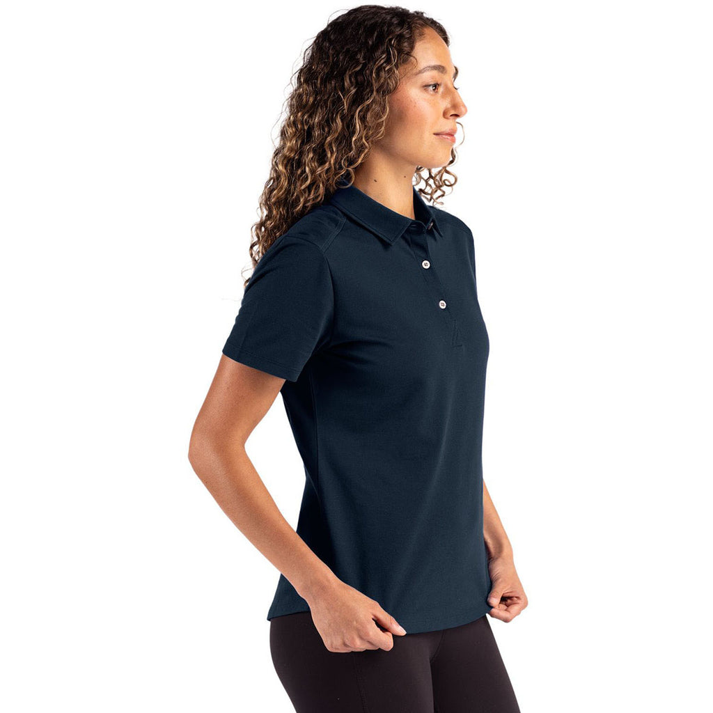Cutter & Buck Women's Liberty Navy Advantage Refresh Epic Confidence Recycled Tri-Blend Pique Polo